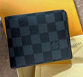 Authentic Louis Vuitton Multiple Bifold Wallet Damier Graphite Canvas