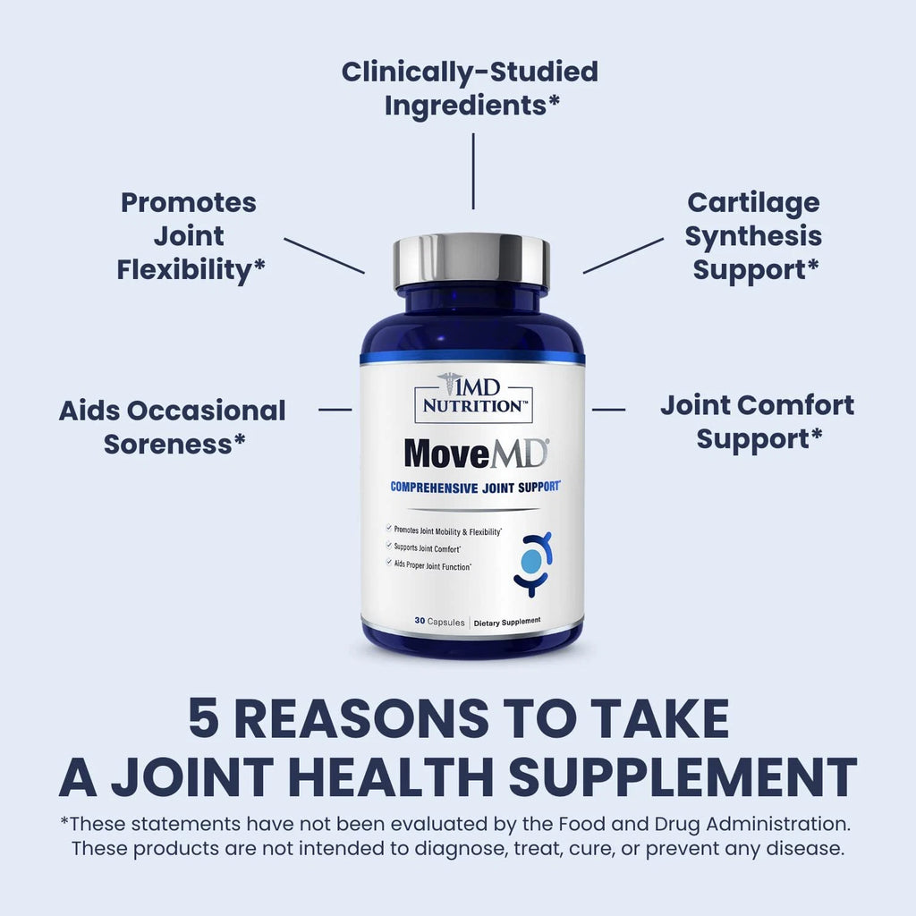 1MD Nutrition MoveMD - Joint Health Supplement - Doctor Formulated | with Col...