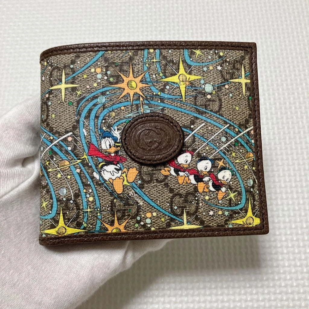 Unused GUCCI×Disney Folding Wallet NEW