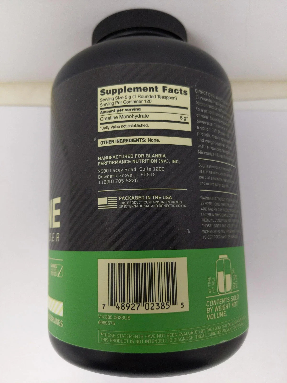 Optimum Nutrition, Micronized Creatine Powder, Unflavored, 10.6 oz (300 g)
