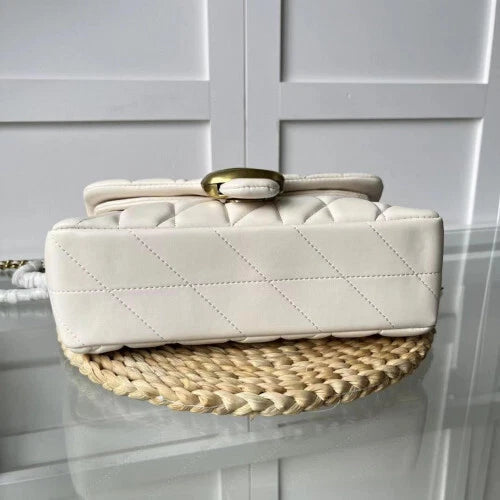 COACH Tabby 26 Quilted Shoulder Bag Leather white CP150 Ruby Outlet From Japan