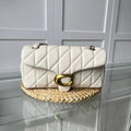 COACH Tabby 26 Quilted Shoulder Bag Leather white CP150 Ruby Outlet From Japan